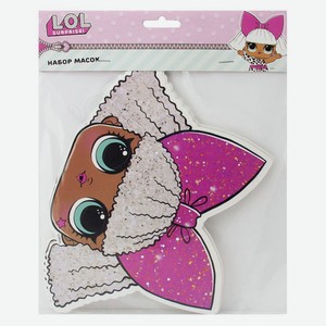 Набор масок ND Play LOL Кукла с розовыми волосами, 6 шт