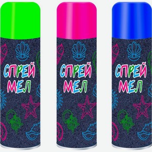 Мел спрей 250мл в ассортименте 1шт.