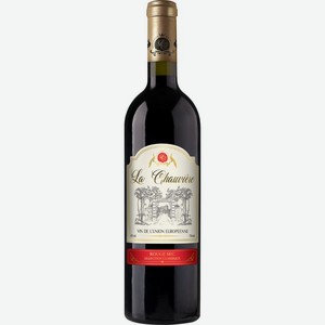 Вино La Chauviere красное сухое 0.75л, 750 мл