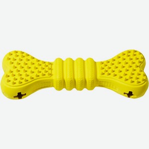 Игрушка Homepet Silver Series Косточка для чистки зубов для собак желтая 15х5.4х3.3см 1шт., 1 шт