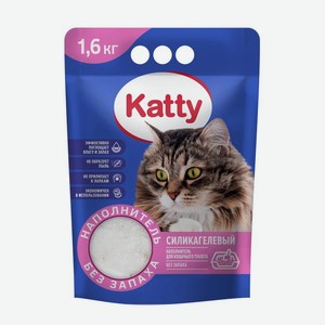 Наполнитель Katty для кошачьего туалета силикагелевый 1.6кг, 1.6 кг