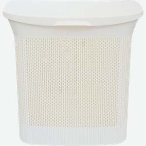 Корзина для белья KEEPLEX Ajur, с откидной крышкой, 35л, 43х34х45см, Арт. KL4100