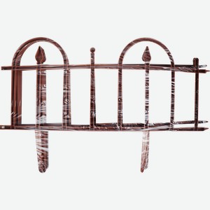 Ограждение садовое GIARDINO CLUB Заборчик 60х40см, цвет терракот, 4шт