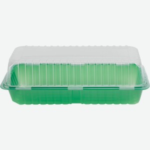 Мини-парник для выращивания рассады GIARDINO CLUB 39х16х13см с крышкой, на 2 вставки, Арт. 64674