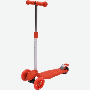 Самокат трехколесный ACTIWELL KIDS не складной, со светящимися передними колесами, Арт. ACT-S02