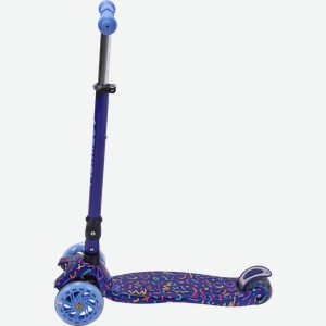 Самокат складной трехколесный ACTIWELL с принтом и светящимися колесами, Арт. ACT-S03 S23