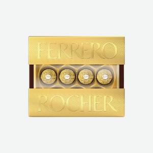 Конфеты Ferrero Rocher из молочного шоколада с кремом и лесным орехом 125 г