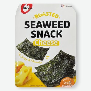 Капуста морская O Food сушёная обжаренная со вкусом сыра Чеддер, 4г