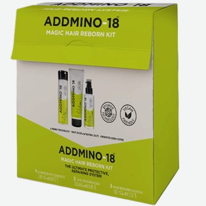 ADDMINO-18 Набор Шампунь + Маска для волос + Флюид MAGIC HAIR REBORN KIT, 1 шт.