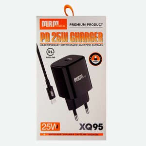 Сетевое зарядное устройство Red Line GC-06 USB-C PD25W черное + Кабель TYPE-C-TYPE-C, 1 м