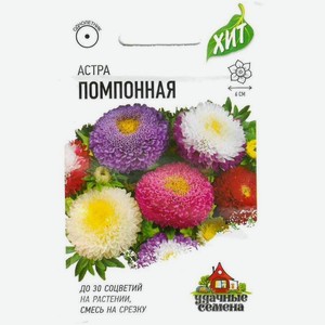 Семена Удачные семена Астра Помпонная смесь, 0.2г, 2 г