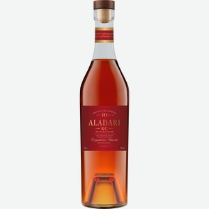 Коньяк ALADARI Грузинский марочный КС выдержанный 10 лет 40%, 0.5л