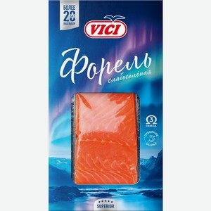 Форель радужная слабосоленая филе-кусок,  в/у Vici