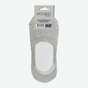 Подследники мужские гладь р.25-27 закрытые серые