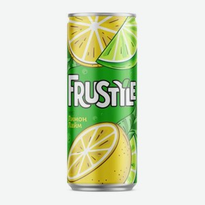 Газированный напиток Лимон-лайм Frustyle 330мл