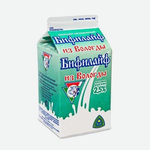 БЗМЖ Продукт к/м Бифилайф Из Вологды 2,5% 470г п/п