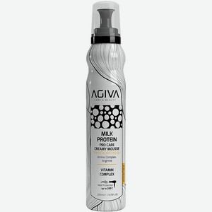 AGIVA BEAUTY Мусс для волос Milk Protein Amino Complex Pro Care, 200 мл