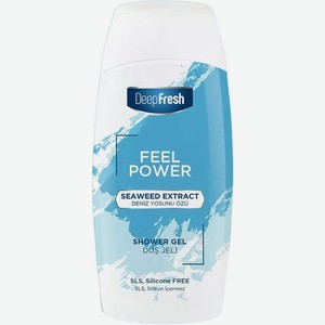 Гель DeepFresh Feel Power для душа с экстрактом морских водорослей 400мл, 400 мл