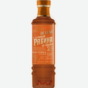 Настойка Demiroff Рябина на коньяке с клубникой сладкая 21% 500мл, 500 мл