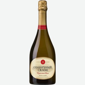 Вино игристое Солнечный Склон белое полусладкое 11-13% 0.75л, 750 мл
