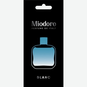 Ароматизатор воздуха MIODORE Blanc №7 мотив Eau de Lacoste L.12.12: Blanc Lacoste, подвесной сухой