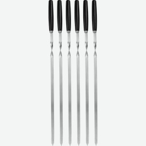 Набор шампуров PLATINUM CHOICE 60см, нержавеющая сталь, Арт. WL2022915-4, 6шт