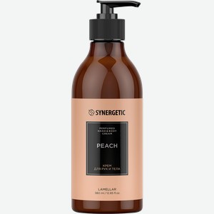 Крем для рук и тела SYNERGETIC Персик, 380мл