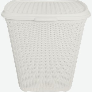 Корзина для белья PLAST TEAM Melange, 46,3х40,6х50,7см, молочный туман, 65л