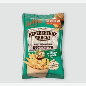 Чипсы картофельные соломкой «Деревенские» со вкусом соленых грибов, 120 г