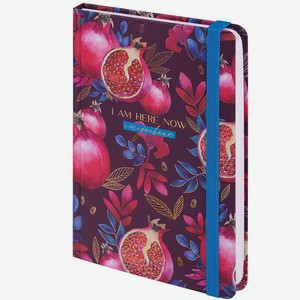 BRAUBERG Ежедневник недатированный с резинкой А5 Pomegranate, Комбинированный