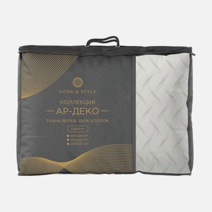 Одеяло Home&Style Ар-Деко Легкое стеганое, чехол: 100% хлопо