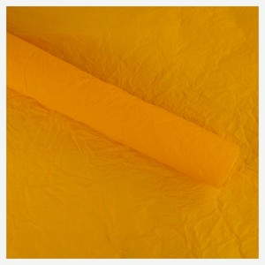 Бумага флористическая упаковочная жатая желтая из 5 листов для цветов и подарков 52х53 см, 1 шт