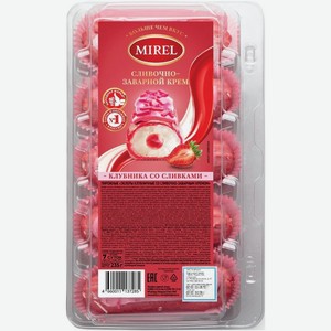 Эклеры Mirel Клубничные со сливочно-заварным кремом 235г, 235 г
