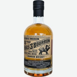 Виски Hogs 3 Bourbon зерновой 40% 0.7л, 700 мл