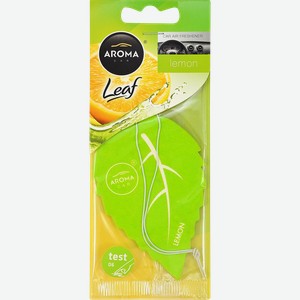 Освежитель воздуха AUTOSTANDART Leaf, Лимон/Тутти-фрутти/Ваниль, подвесной