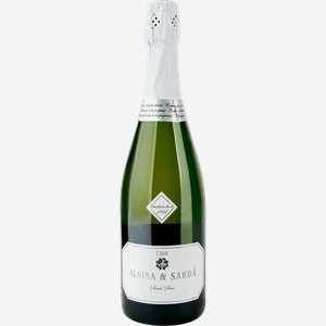 Вино игристое АЛСИНА И САРДА СЕМИ-СЕК Кава выдержанное белое полусухое, 0.75л