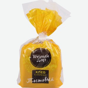 Хлеб ТЕПЛЫЙ ДАР Тостовый пшеничный нар, Россия, 320 г