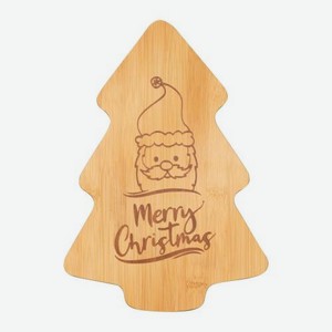 Разделочная доска бамбуковая с новогодним декором Atmosphere