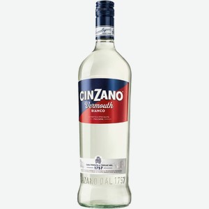 Напиток виноградосодержащий CINZANO Бьянко из виноградного сырья вермут бел.сл.(с бок.или без), Италия, 1 L