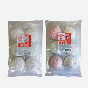 Зефир НОРМА ваниль/бело-розовый 170г