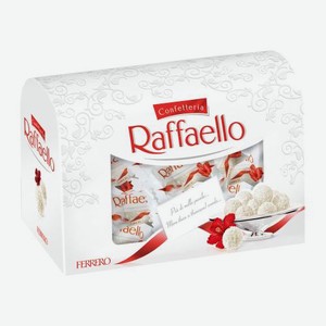 Конфеты с цельным миндальным орехом в кокосовой обсыпке в сундуке Raffaello 240г