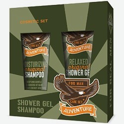 Мужской косметический подарочный набор (Гель для душа +Шампунь балансирующий Moisturizing )