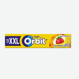 Жевательная резинка Orbit XXL Клубника-Банан без сахара 20,4