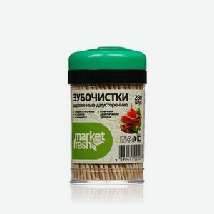 Зубочистки MARKET FRESH в диспенсере 280шт