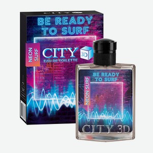 CITY PARFUM Туалетная вода мужская CITY 3D Neon Surf 90