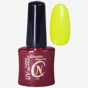CHATTE NOIRE Гель-лак для ногтей Multy, тон 1036 желтый неон, 6 цвет