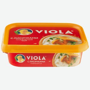 БЗМЖ Сыр плавленый Виола с лисичками, мдж в с.в. 50%, 200г