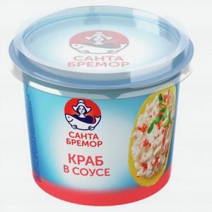 Паста САНТА БРЕМОР краб в сливочном соусе, 150г