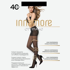 Колготки женские Innamore Ottima 40 den черные, размер 3