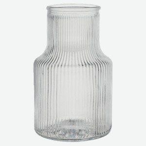 Ваза декоративная Actuel Рельеф прозрачная, 15 см